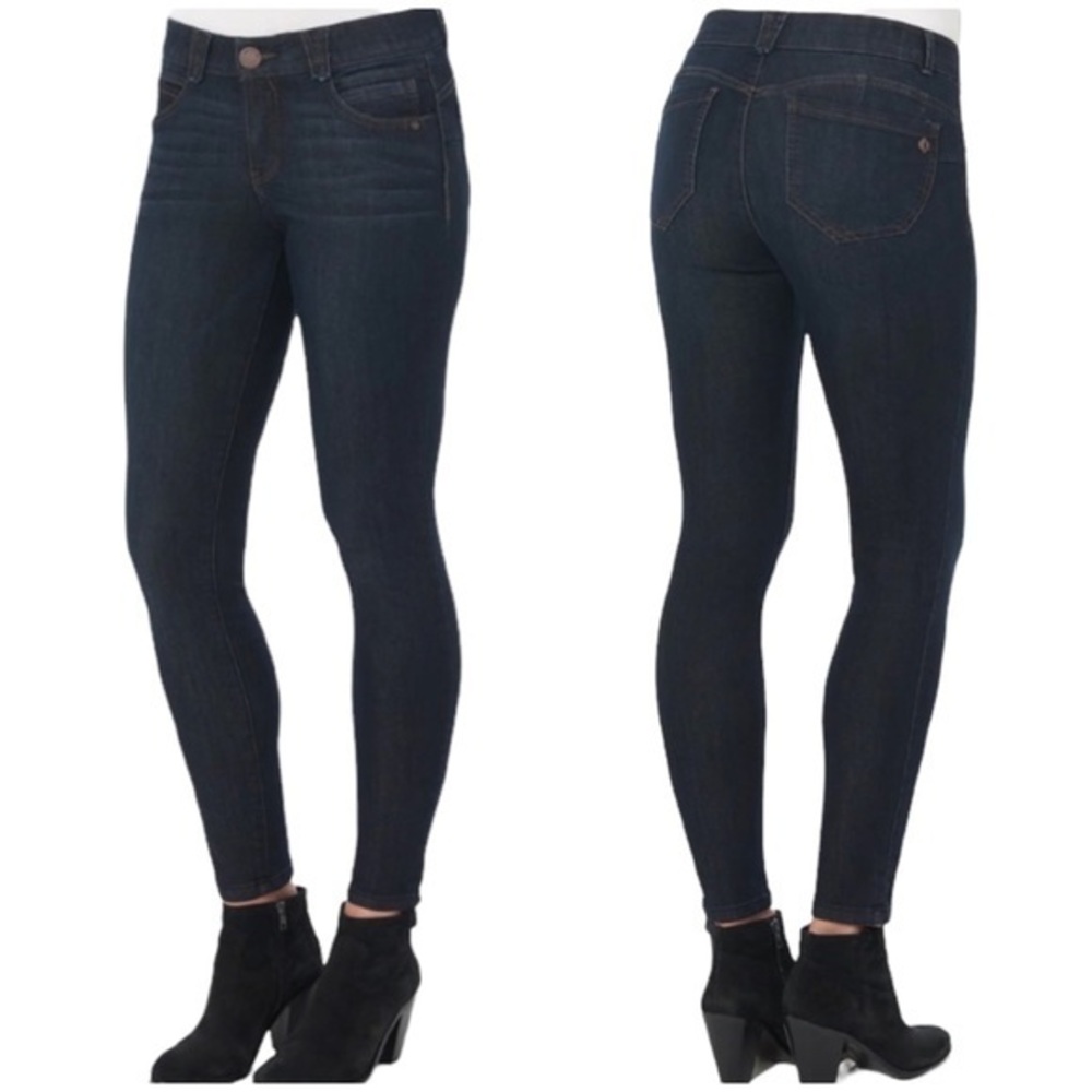 Democracy Ab Solution Dark Indigo Booty Lift High Waist Skinny Jeans 14